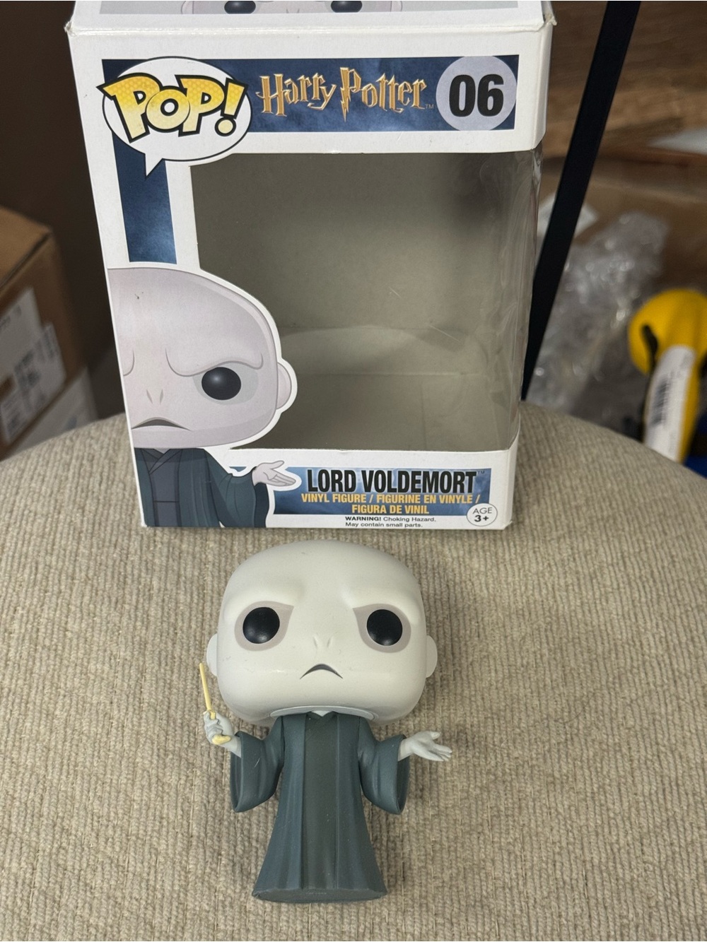 Funko Lord Voldemort Pop! Vinyl Figure - White, Black, Green box open